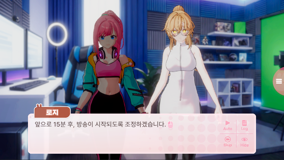 실제 인게임에서 캐릭터 오버레이 적용